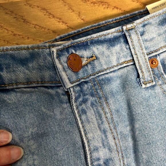 Universal Threads Boyfriend High Rise Jeans 100% Cotton Denim Blue Women's Pants - Picture 7 of 16